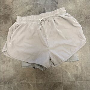 Pine Trails Grey Performance Athletic Shorts size Large